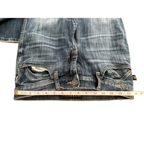 Rock & Republic Kasandra Jeans Size 6S Dark Distressed Bootcut Western - Picture 9 of 9